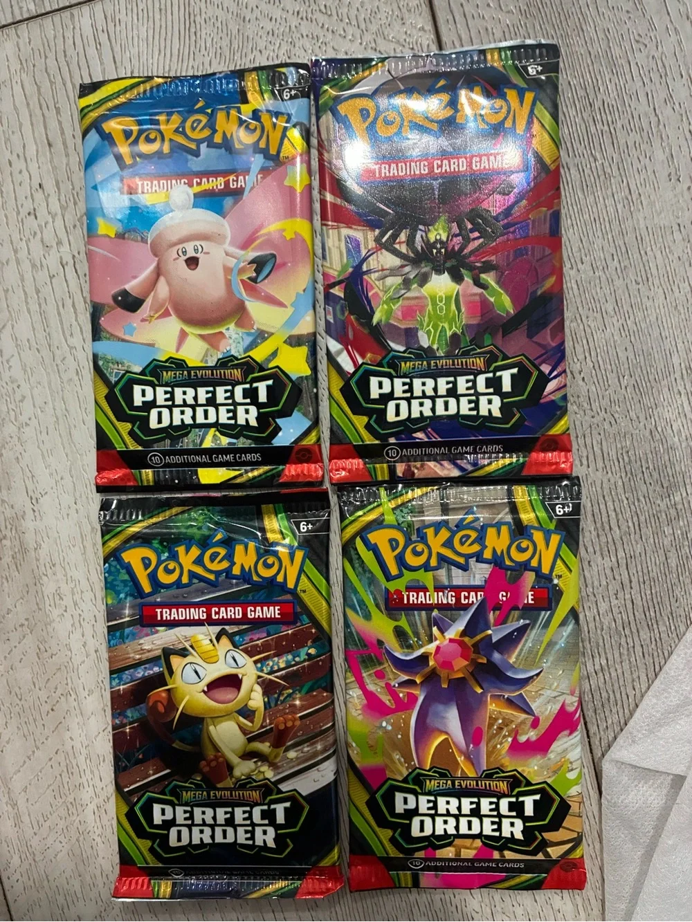 Pokemon Perfect Order 4 Pack Art Set